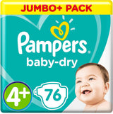 Pampers (oude versie), slipje, maat 4, 9 kg-15 kg, pakket van drie (1 x 88 luiers)