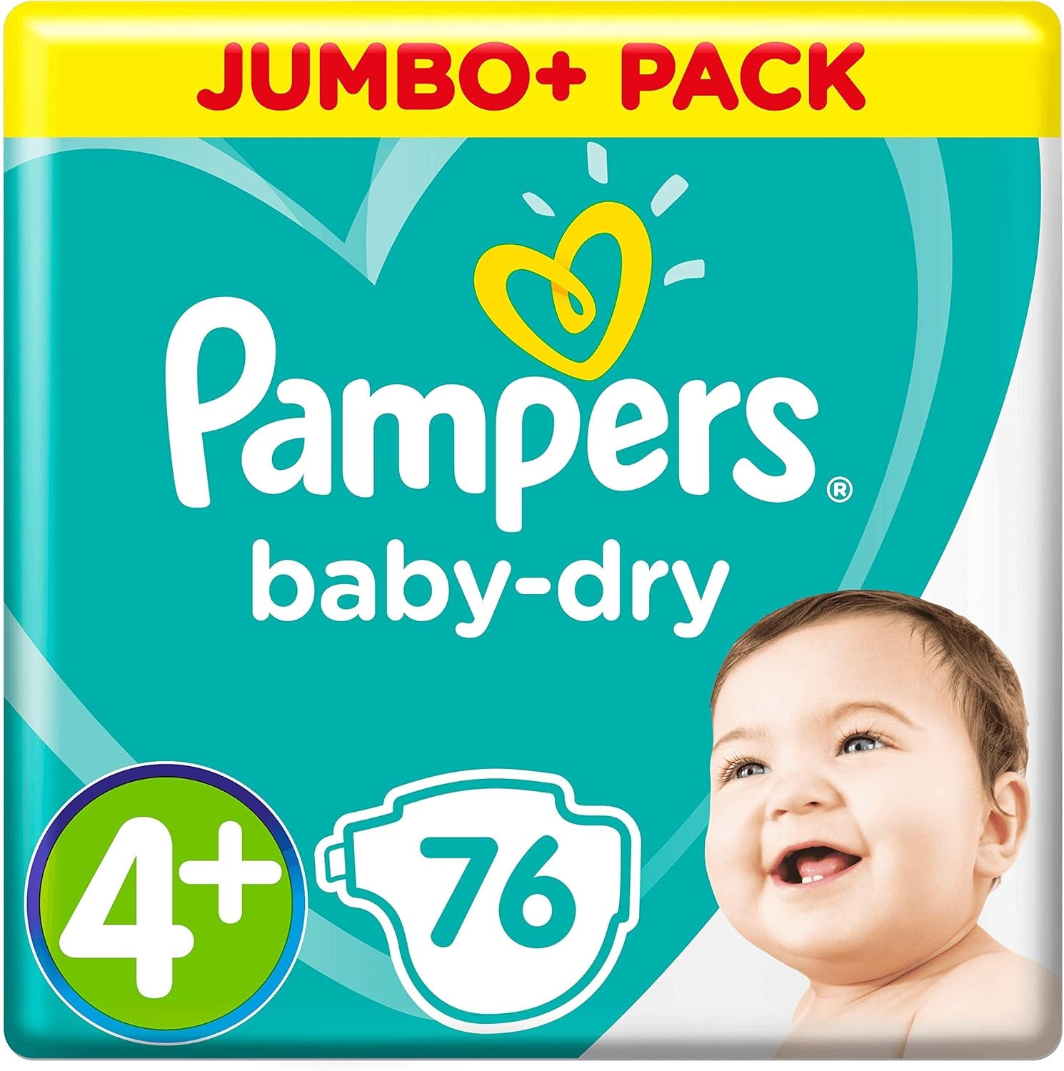 Pampers (oude versie), slipje, maat 4, 9 kg-15 kg, pakket van drie (1 x 88 luiers)