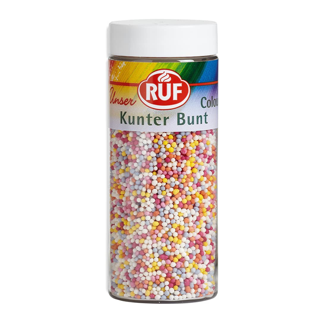 RUF Love Chocolate Chocolade Linzendecoraties, gemaakt van fijne melkchocolade met een knapperig en kleurrijk suikerglazuur, 75g per doos