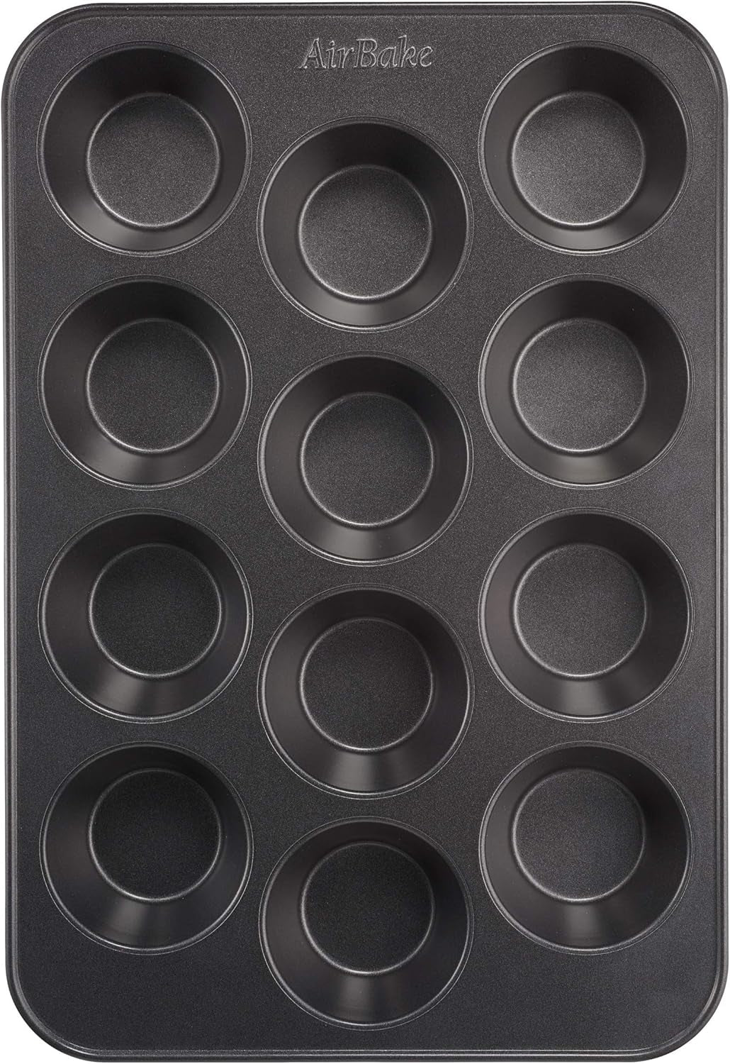 Tefal Airbake J2555014 Muffinform, Antihaftbeschichtung, Karbonstahl, Braun, 29 X 41 Cm Vormen en bakplaten Naty Shop