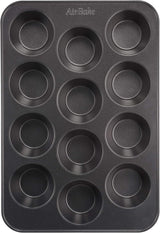Tefal Airbake J2555014 Muffinform, Antihaftbeschichtung, Karbonstahl, Braun, 29 X 41 Cm Vormen en bakplaten Naty Shop