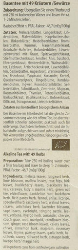 Droste-Laux Basisthee met 49 kruiden, 25 stuks (kruidenthee, filterzakjes, vasten- of dieetthee) 120501