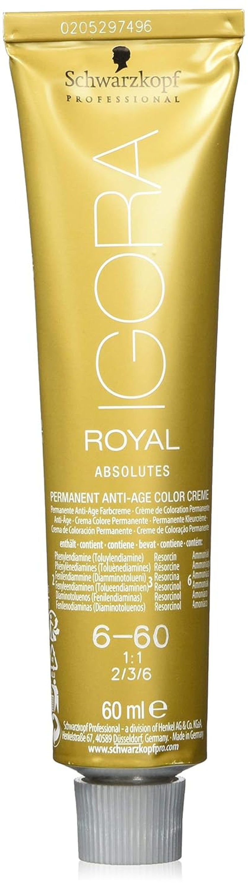 Igora Royal Absolute Age Blend Haarkleur, 7-560 Medium Goudchocoladeblond, 60 ml Naty Shop Haarverf 6-60 Donkerblond Chocolade Natuurlijk 60 Ml (1 pakje)