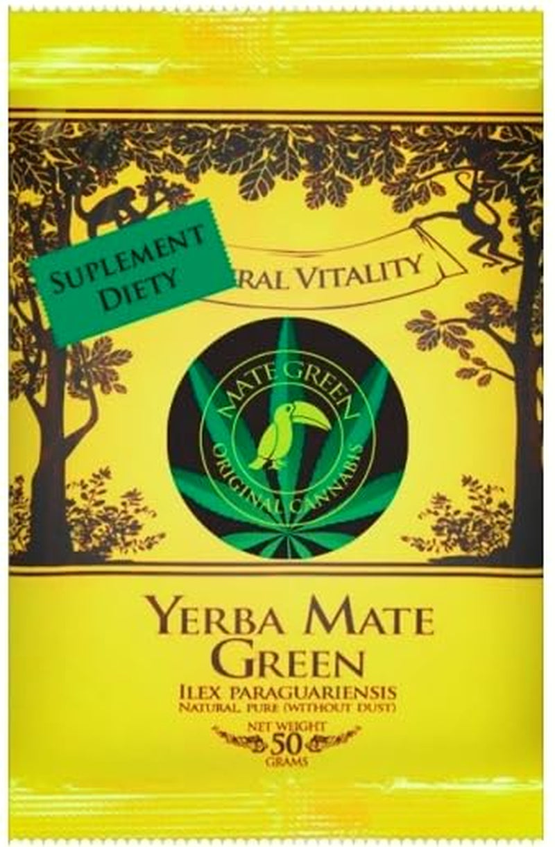 Originele Braziliaanse cannabis 50 g ● Yerba Mate thee met hennepmeel en salie ● Mate thee van Mate bladeren ● Citroenschil en citroengras ● Yerba Mate losse thee 50 g