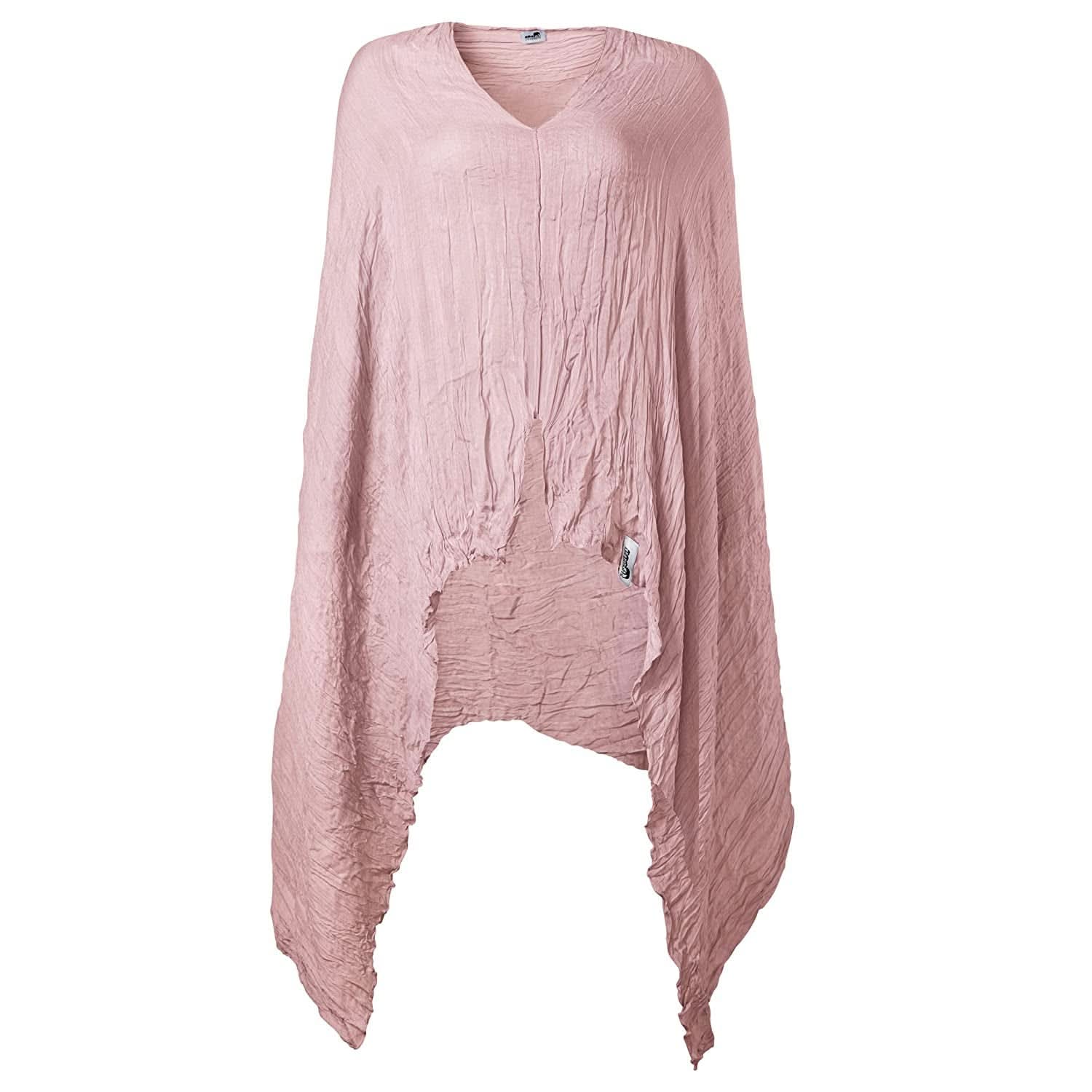 LES ENFANTS Musselin Stillschal Aus Weichstem Stoff, Stilltuch Stillschürze Stillcover Für Unterwegs, Weich & Atmungsaktiv, Diskretes Stillen Öffentlichkeit, Sichtschutz, Multi-Funktional, Rosa Accessoires Voeding en borstvoeding Bebe Naty Shop