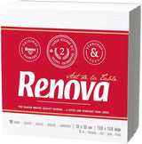 Renova papieren servetten, witte tafelcocktailstijl - 90 servetten (pak van 2)