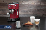 De'Longhi Melkkan DLSC060, melkkan voor handmatig opschuimen, ergonomische handgreep, inhoud 350 ml, roestvrij staal