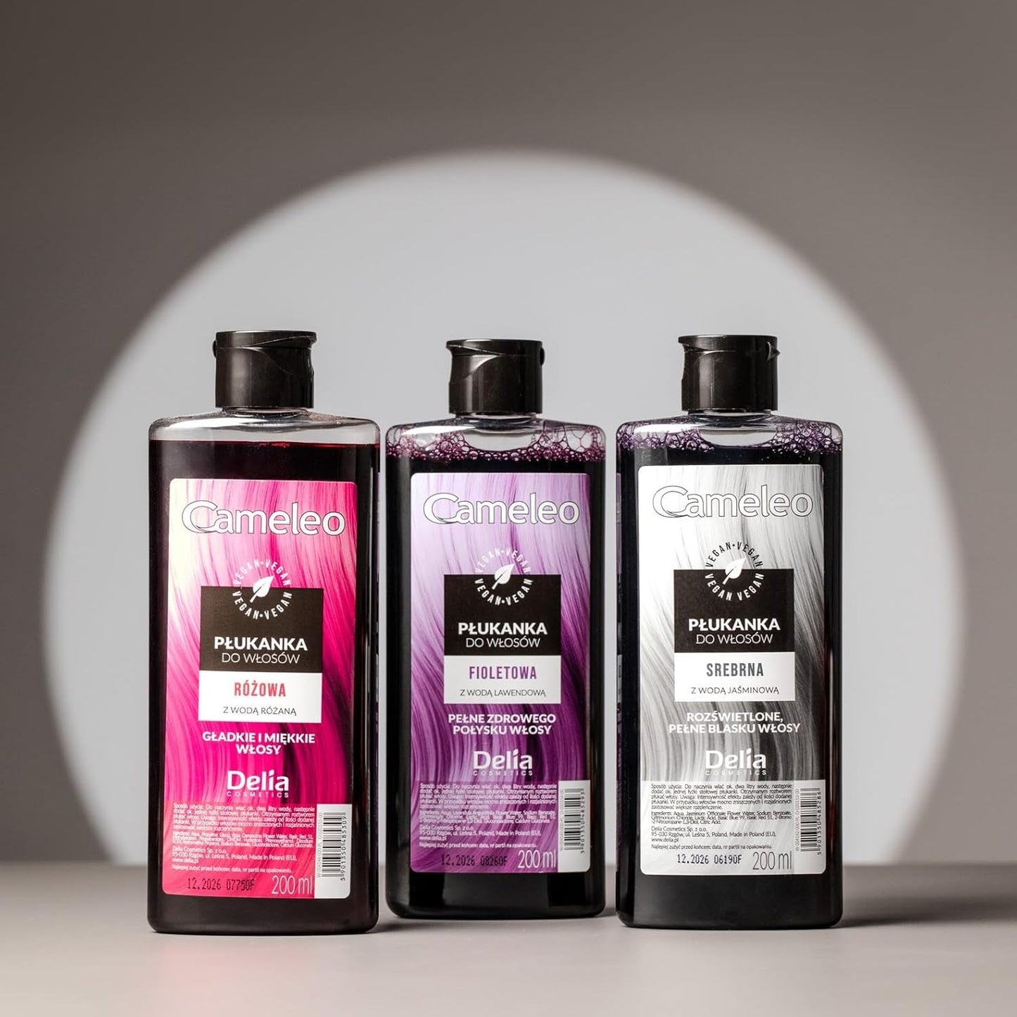 Cameleo - Roze Water Roze Haar Tonic Geen gele tint Semi-permanente haarkleuring - Voor blond en grijs haar - Kleur en verzorging - Vrij van parabenen | 200 ml Naty Shop haarverf
