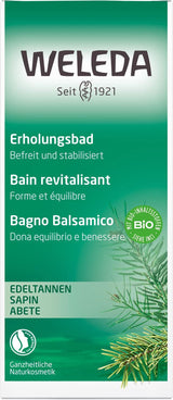 WELEDA, natuurlijke cosmetica Biologische badessentie met essentiële oliën van sparren- en zilverspar voor ontspanning en verzorging, badadditief voor innerlijke kracht, 200 ml Douche en bad Naty Shop