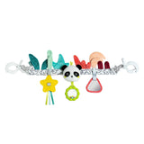 Fehn babymobielketting Panda Baby Mobile - babymobielketting met schattige figuren - flexibel hangend babyspeelgoed - kinderwagenspeelgoed voor baby's en peuters vanaf 0+ maanden Babyspeelgoed Naty Shop Panda