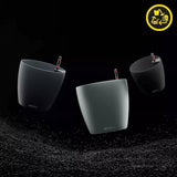 Plantenbak LECHUZA Classico Kleur ECO 60 Donkergrijs | Plantenbak met bewateringssysteem en waterniveau-indicator | Gemaakt van 100% gerecycled plastic | Matte afwerking | Ø 60 x 55,5cm | 18955