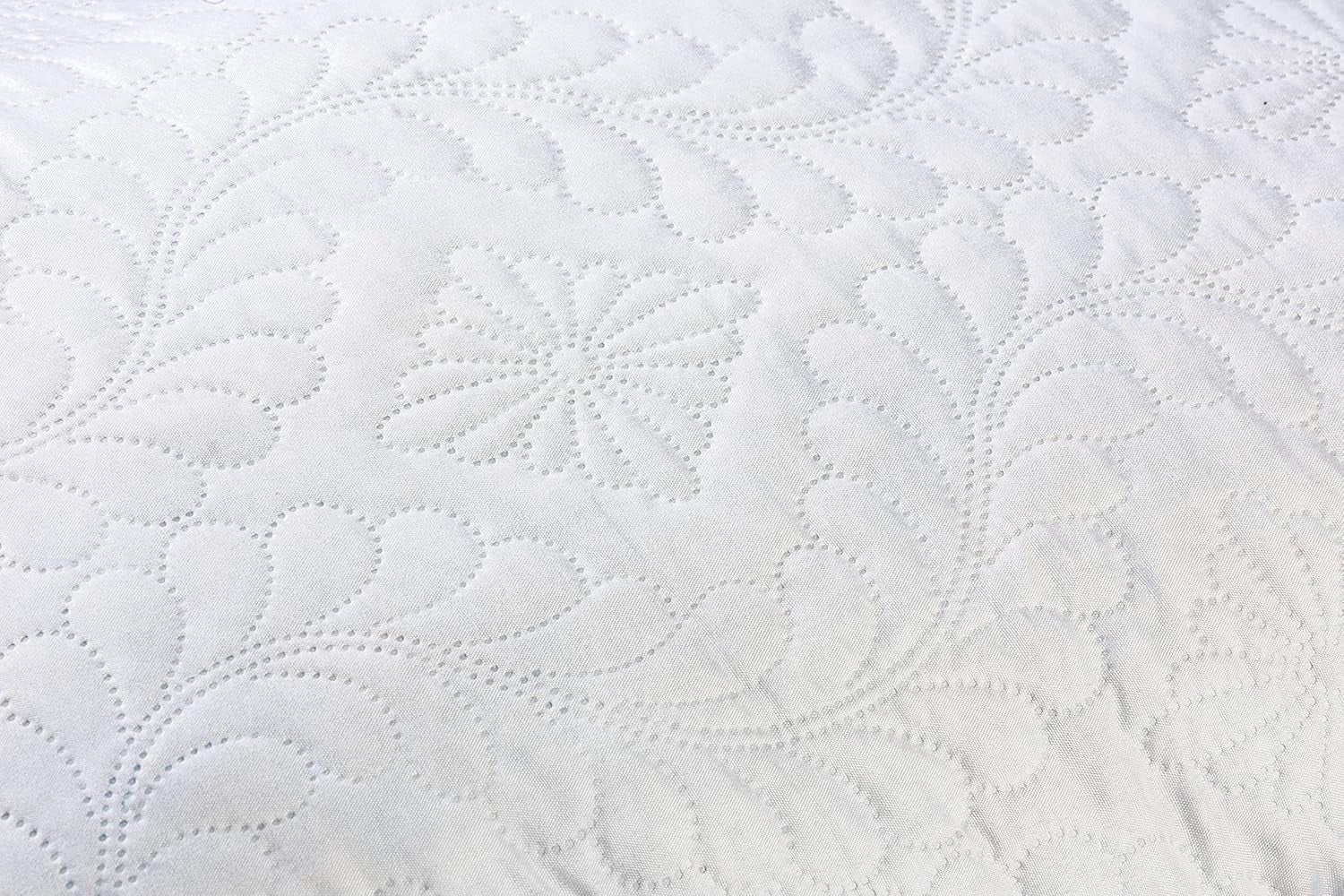 V.I.P. Zeer belangrijk kussen V.I.P. Memory Flake kussen wit kussen 45 x 75 cm polyester gewatteerde hoes super ademend zacht gemaakt in Italië Naty Shop standaard kussens