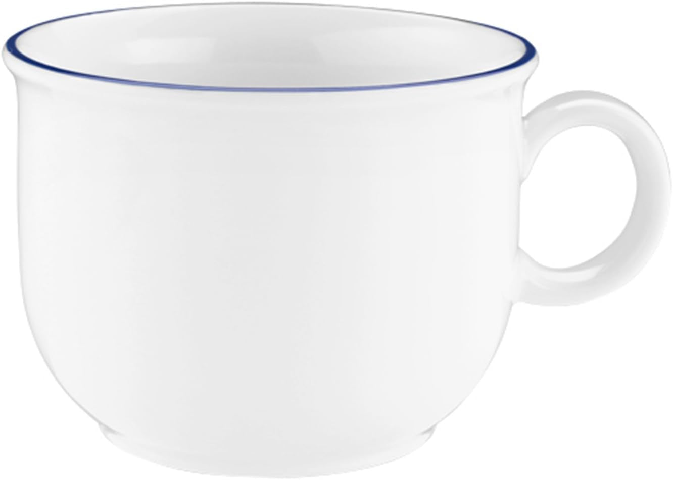 Seltmann Weiden 18-delig Koffieservies | Compact-serie, Blue Edge | De set bestaat uit 6 ontbijtborden, 6 koffiekopjes en 6 schoteltjes, blauw