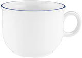 Seltmann Weiden 18-delig Koffieservies | Compact-serie, Blue Edge | De set bestaat uit 6 ontbijtborden, 6 koffiekopjes en 6 schoteltjes, blauw