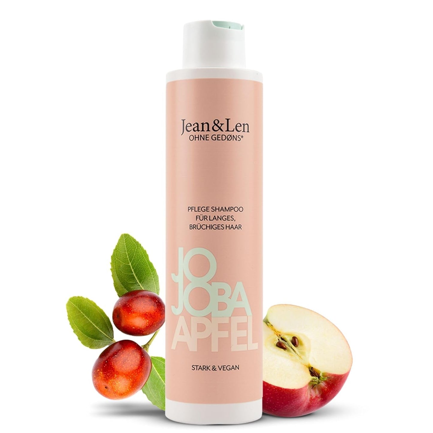 Jean & Len Care Shampoo Jojoba & Appel, voedt lang en kwetsbaar haar, 300 ml Douchen en baden Jean & Len 300 ml