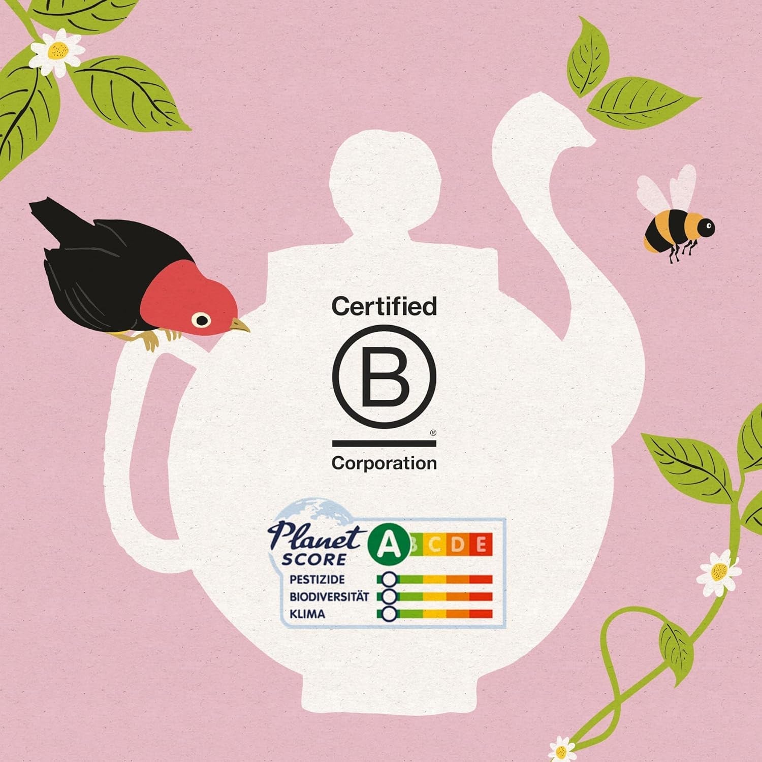 Cupper Biologische fruitthee Cranberry Framboos | Frambozenthee | 250 ongebleekte theezakjes | Groot pakket | Ideaal voor op kantoor | Ecologisch | Eerlijke handel