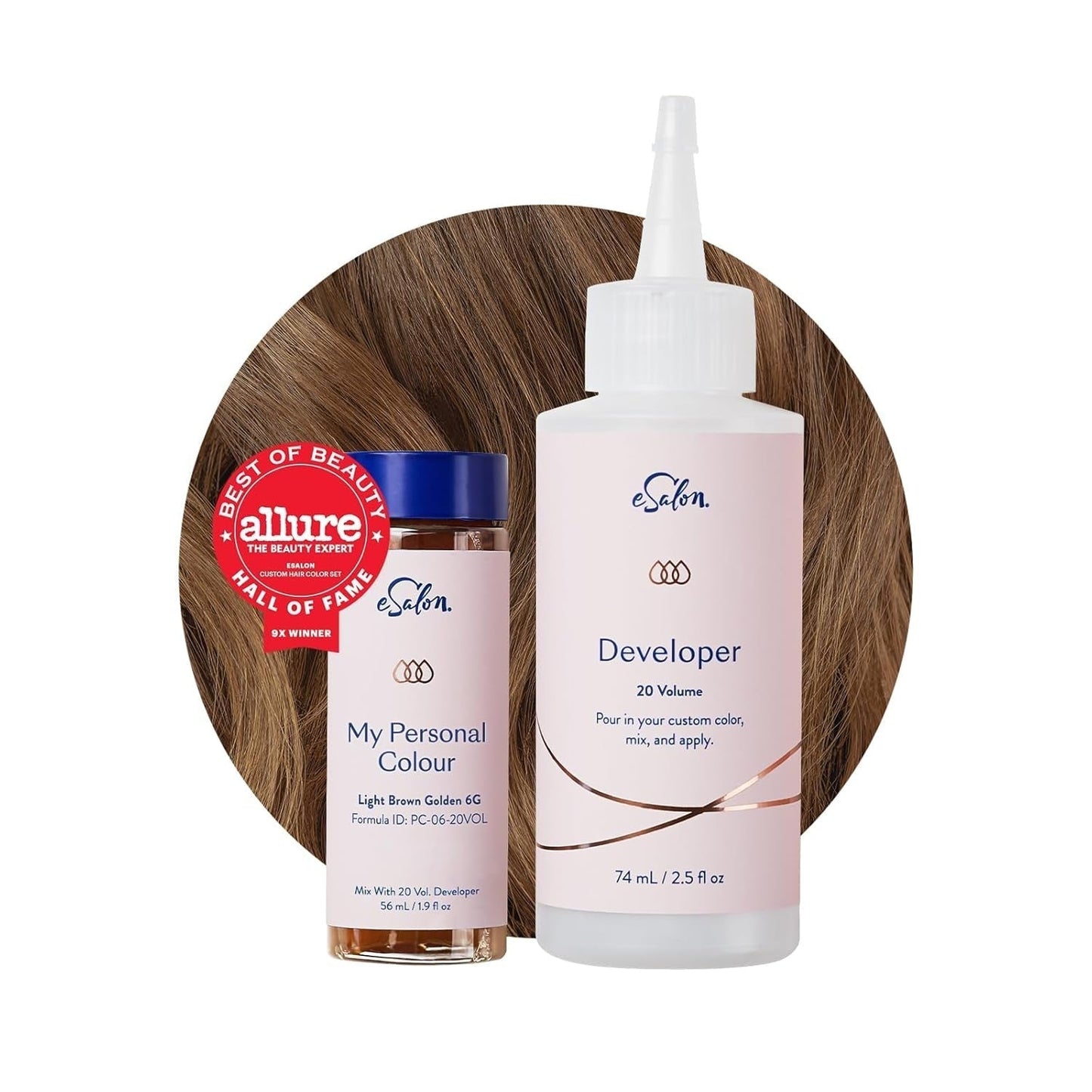Permanente haarverfset 100% grijsdekking Thuiskleuring 0% ammoniak Haarverf Multidimensionale haarverf Professionele haarverf Naty Shop Haarverf Lichtbruin Goud 6G
