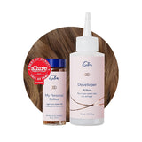 Permanente haarverfset 100% grijsdekking Thuiskleuring 0% ammoniak Haarverf Multidimensionale haarverf Professionele haarverf Naty Shop Haarverf Lichtbruin Goud 6G