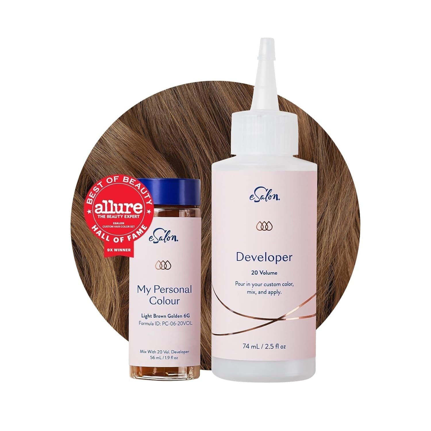 Permanente haarverfset 100% grijsdekking Thuiskleuring 0% ammoniak Haarverf Multidimensionale haarverf Professionele haarverf Naty Shop Haarverf Lichtbruin Goud 6G