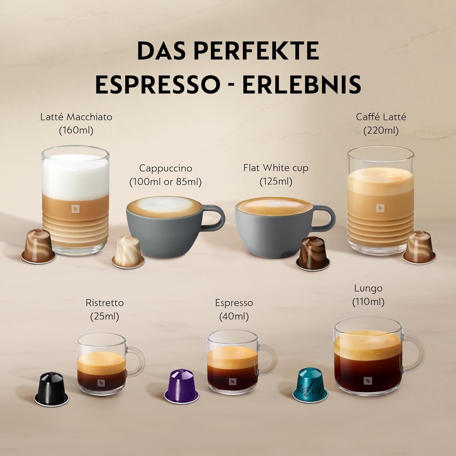 Espressomachine met Nespresso SNE800 Creatista Plus capsules van Sage, matzwart