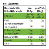 FRECHE FREUNDE Biologische rozijnen, Trockenfrüchte ohne Zucker, ohne Zusatzstoffe, ungeschwefelt, in kleinen Snackboxen, Sultaninen für Kinder, 20er Pack, 20 x (3x14g)