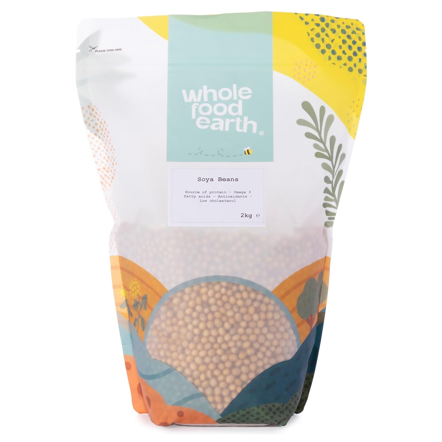 Wholefood Earth soja - non-GMO - natuurlijk - vegan - zuivelvrij - geen toegevoegde suikers 1 kg