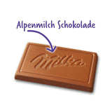 Naps Alpenmelk 1 x 1 kg, smeltende mini-chocoladevierkantjes van fijne alpenmelkchocolade, doos (pak van 2)