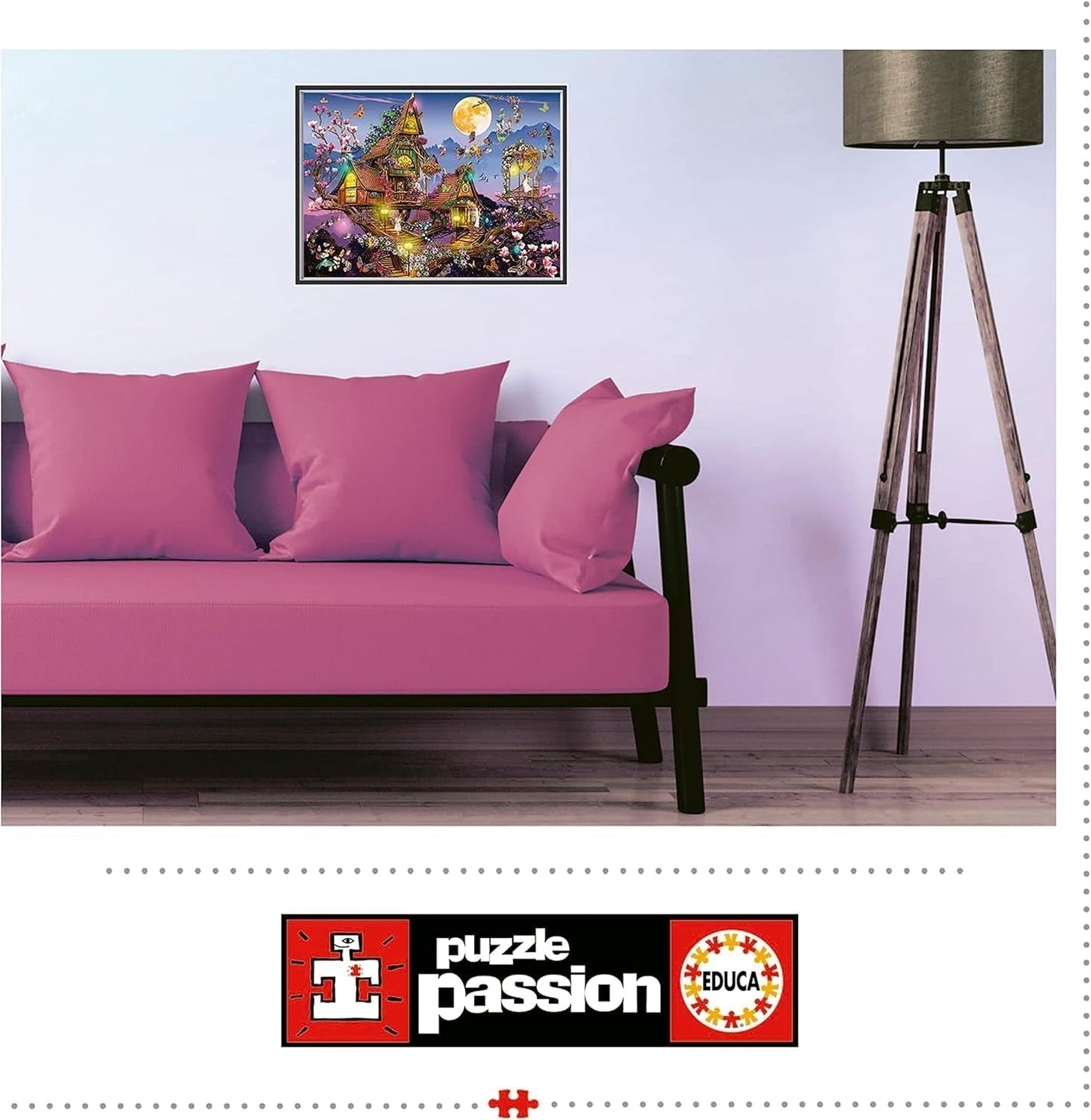 Educa - Puzzel 500 stukjes voor volwassenen | sprookjeshuis, puzzel van 500 stukjes voor volwassenen en kinderen vanaf 11 jaar, fantasie, sprookjes, feeën (19554) Puzzel Naty Shop