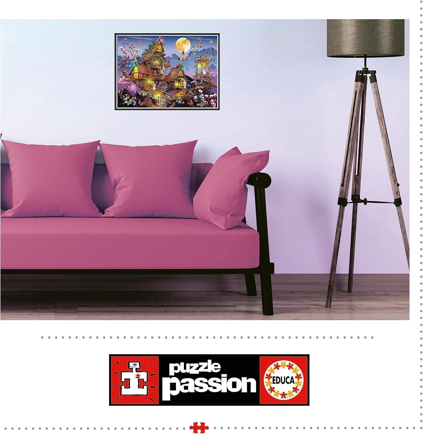 Educa - Puzzel 500 stukjes voor volwassenen | sprookjeshuis, puzzel van 500 stukjes voor volwassenen en kinderen vanaf 11 jaar, fantasie, sprookjes, feeën (19554) Puzzel Naty Shop