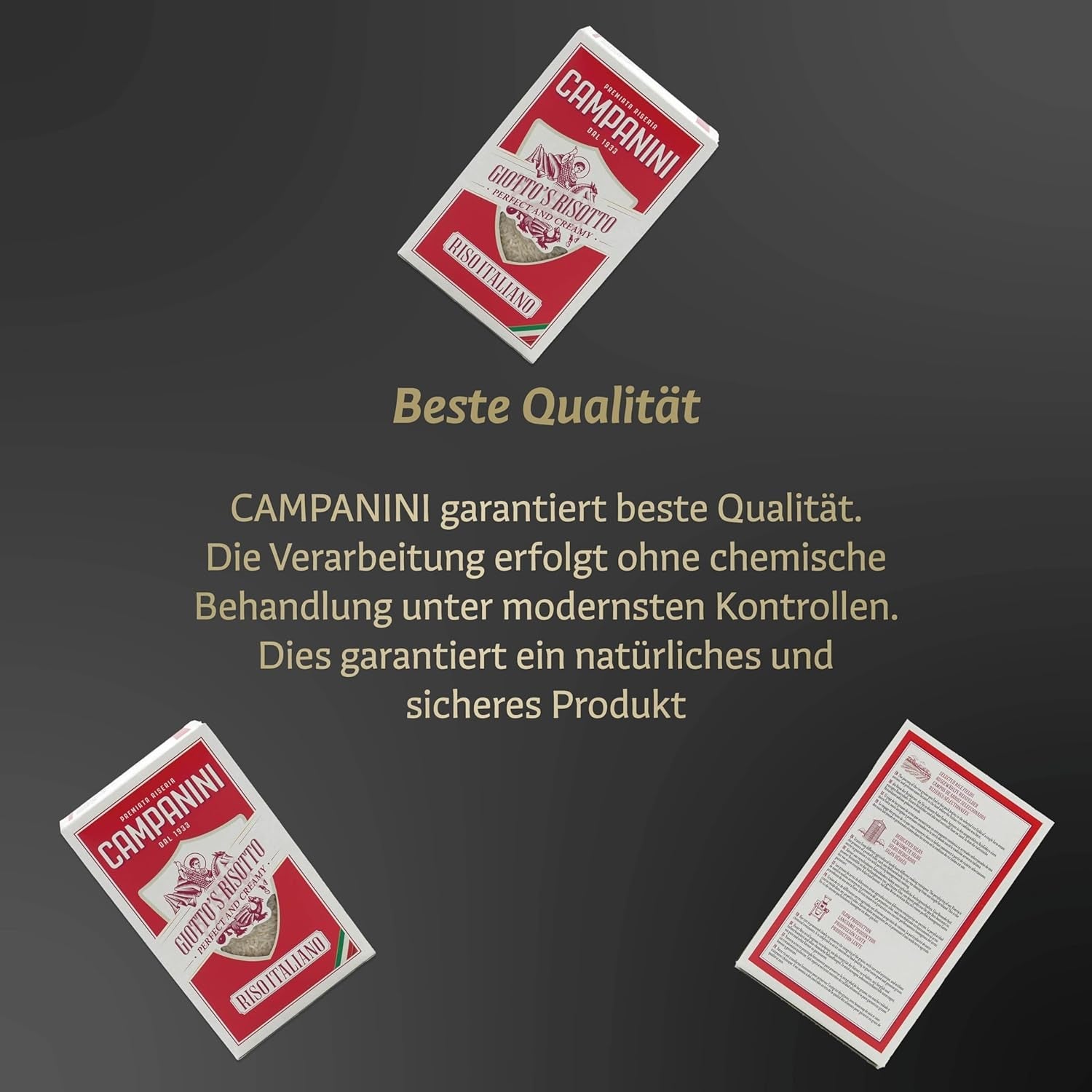 Originele rijst voor risotto | Campaninirijst voor risotto | 1000g | uit Italië | Risotto's en soepen