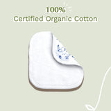 100% GOTS katoenen herbruikbare lichaams- en make-upluiers voor baby's en het hele gezin - reinigt de huid en absorbeert vuil, geschikt voor de gevoelige huid (6-pack)