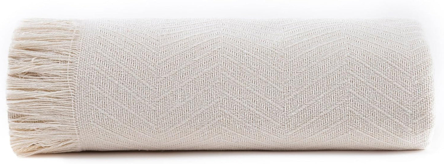 Todocama multifunctionele sprei, sprei, sprei, bankhoes, jarapas, visgraatmotief (230 X 260 Cm, zandbeige). Bedden en dekens Besuche den Todocama-Store Crèmekleur 230 X 260 Cm