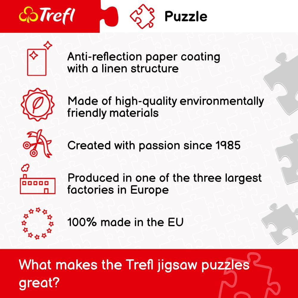 Trefl, Puzzel, Praag, Tsjechië, 500 stukjes, Premium kwaliteit, Voor volwassenen en kinderen vanaf 10 jaar Puzzle Naty Shop