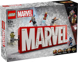 LEGO Marvel: Marvel logo en minifiguren - Hulk, Thor, Iron Man, Black Widow en Captain America verzamelset - Avengers figuurbouwset - Cadeau voor jongens en meisjes vanaf 12 jaar 76313 Bouwsets Beuche in LEGO-Store
