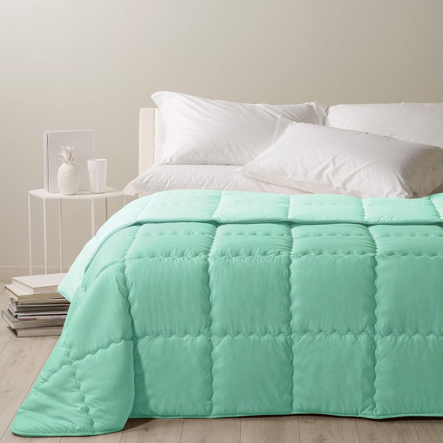 Caleffi Moderne dekbedden en dekbedden Naty Shop Turquoise Una Piazza E Mezza