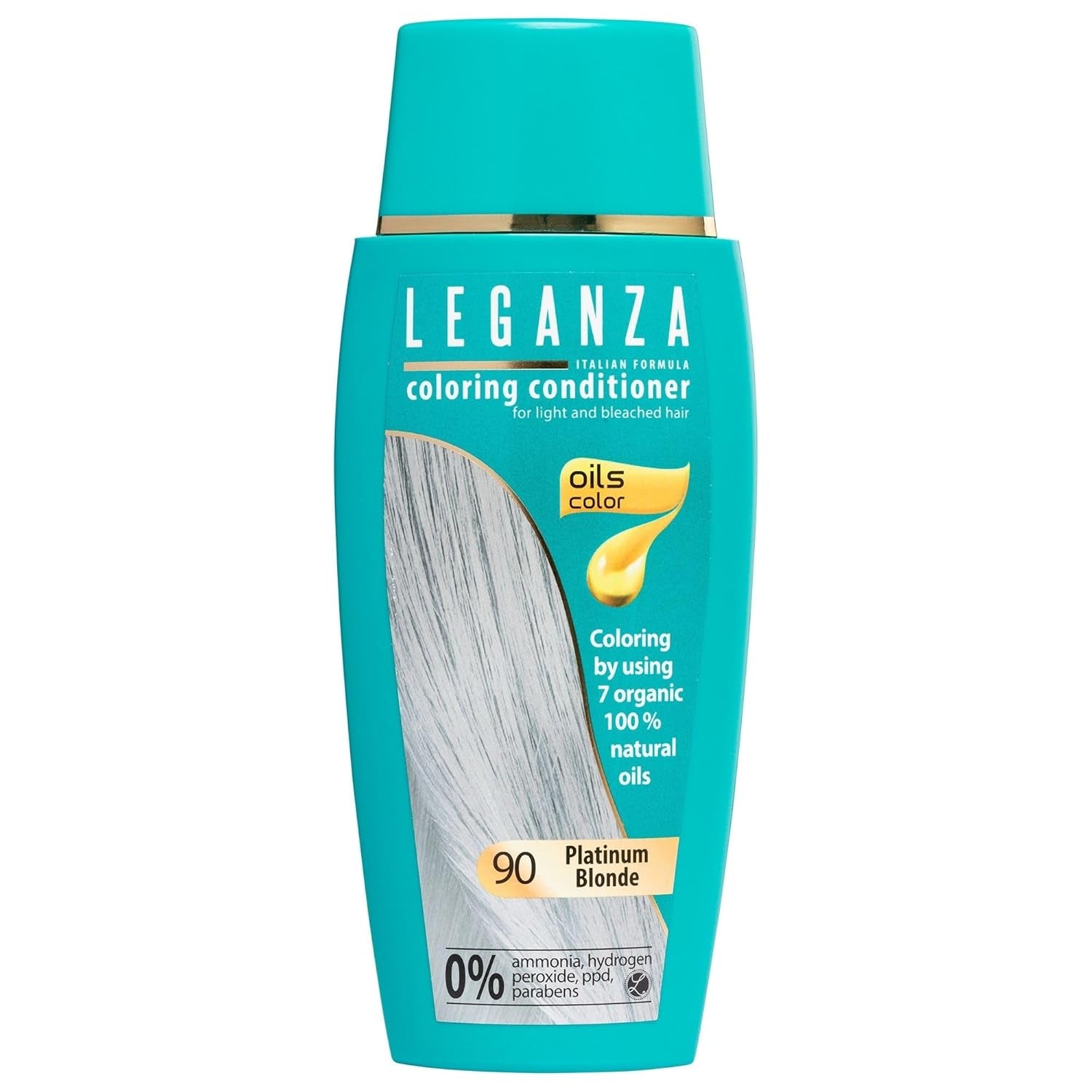 Leganza Natuurlijke Balsem Haarverf Kleur 71 Café Latte | Haarverf zonder ammoniak | Verrijkt met 7 natuurlijke oliën | 150 ml Naty Shop Haarverf 90 Platinablond