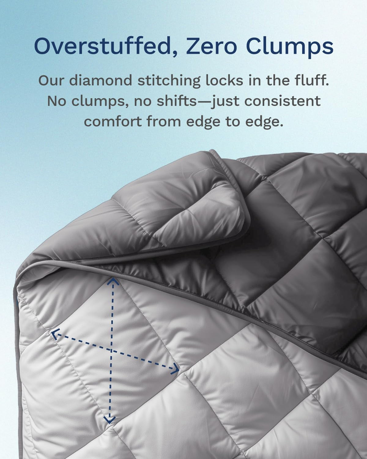All Seasons Twin/Twin XL Omkeerbaar alternatief donzen dekbed - Ademend, extra lang, hoge kwaliteit, zachte microvezel - Grijs Dekbedovertrek Quilts en quilts Naty Shop