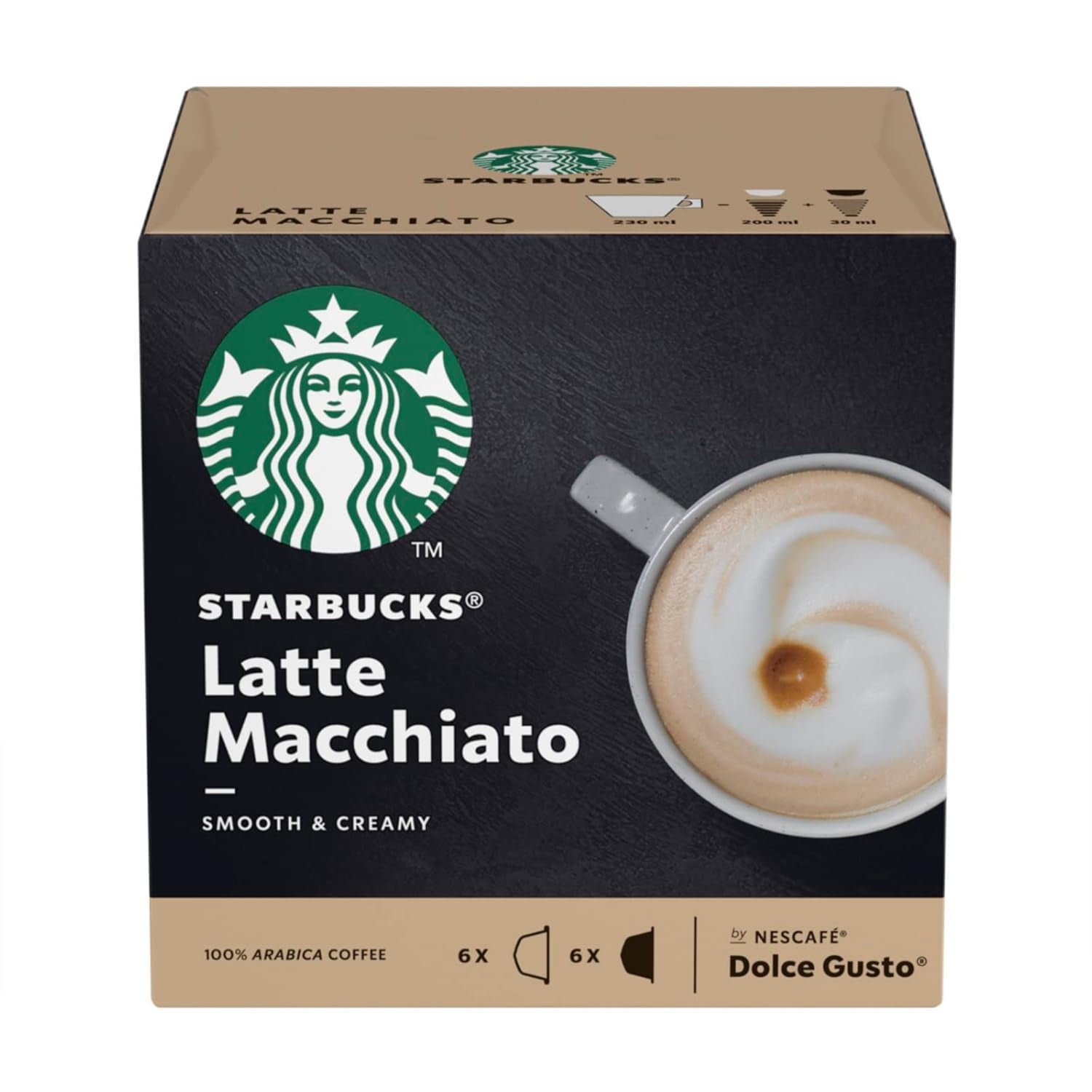 STARBUCKS Probierset, White Cup Variety Pack van Nescafé Dolce Gusto Kaffeekapseln & Vanilla Macchiato van Nescafé Dolce Gusto Kaffeekapseln 6 x 12 (72 Kapseln, 36 Portionen)