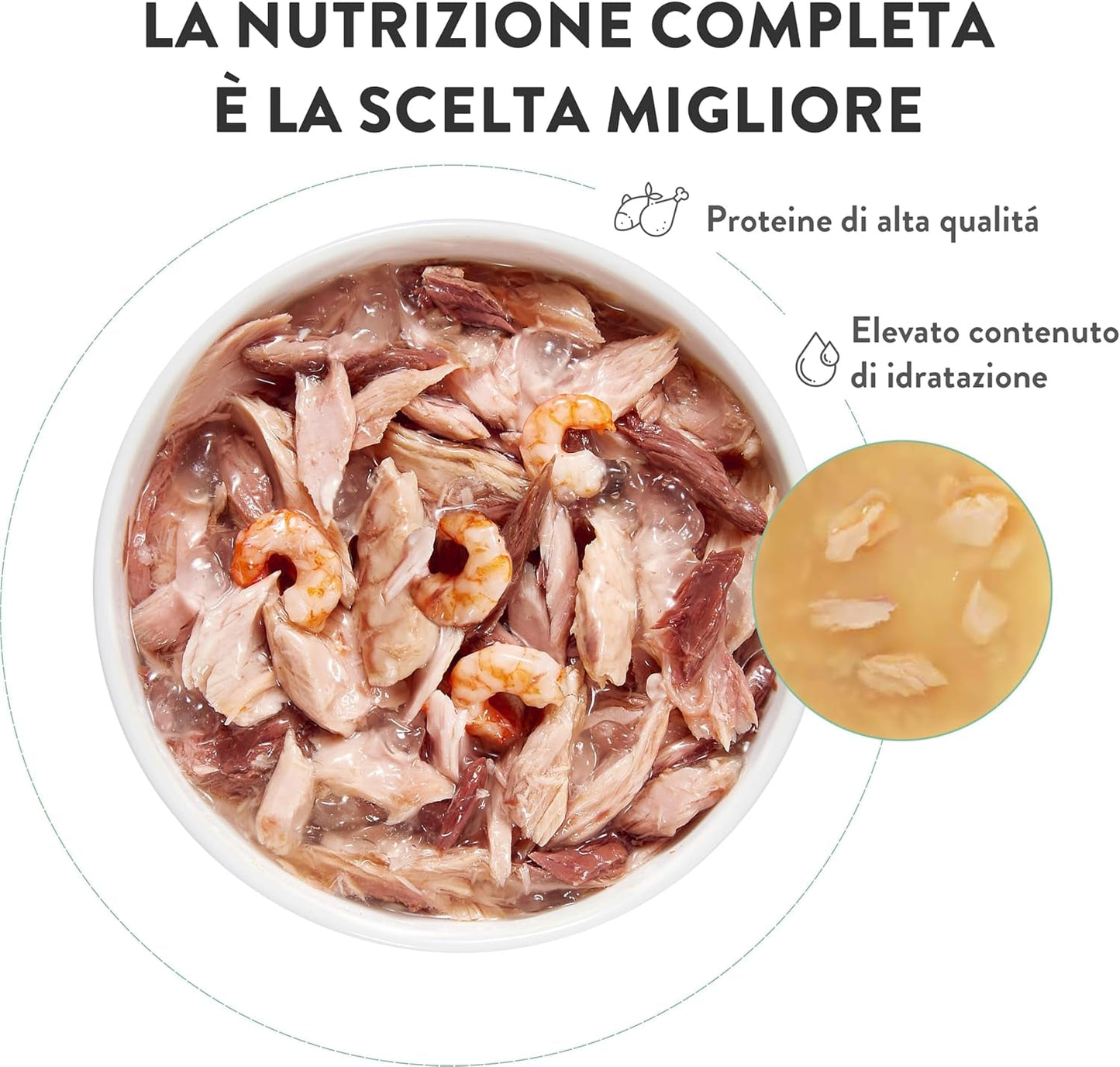 Zalmtonijn in gelei, compleet natvoer voor katten, ingeblikt, met toegevoegde vitaminen, 100% natuurlijk, 6 x 85 g