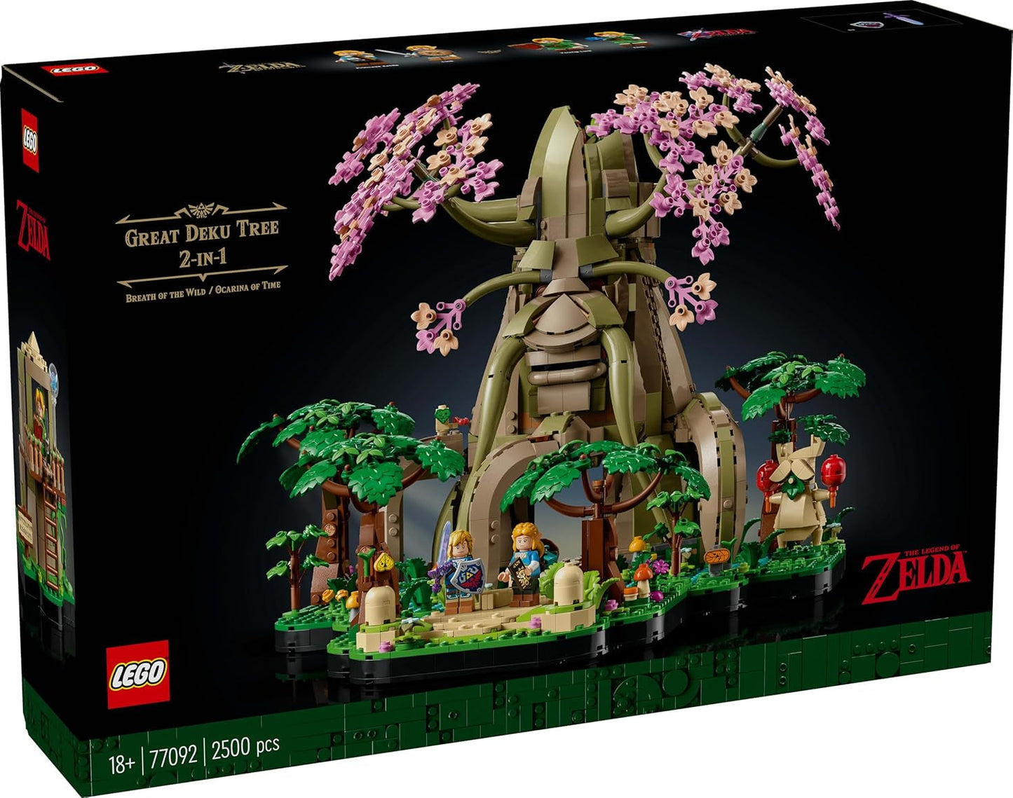 LEGO The Legend of Zelda Deku Tree 2-In-1 - verzamelstuk met prinses Zelda en 3 Link minifiguren - bouwset voor volwassenen en cadeau-idee voor videogamefans - 77092 Bouwsets Besuche den LEGO-Store