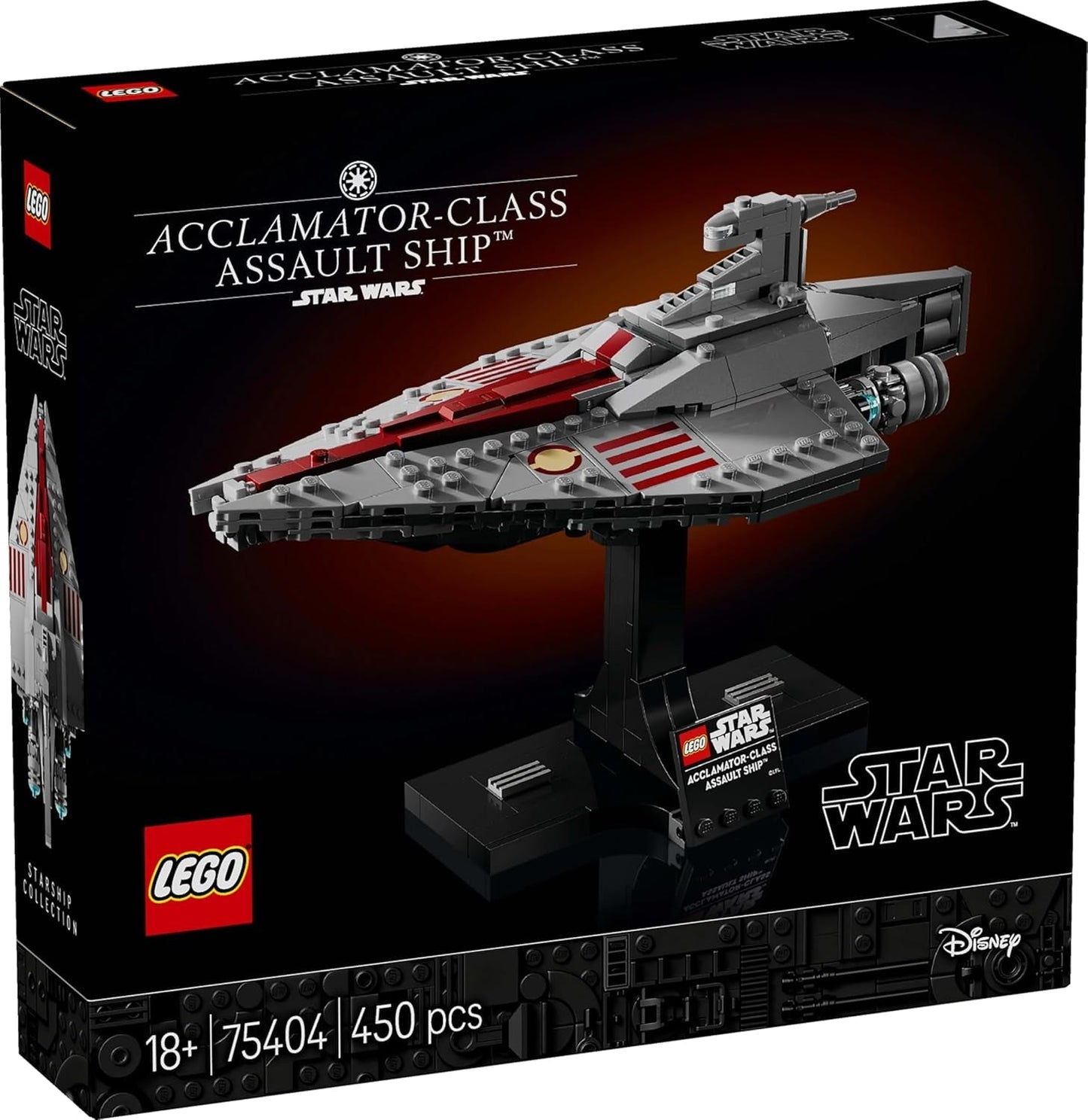LEGO Star Wars 75404 Acclamator Class aanvalsschip uit Attack of the Clones - ruimteschip om te verzamelen, bouwen en tentoon te stellen - fantasiebouwset - cadeau voor volwassenen en tienerfans Bouwsets Besuche in LEGO-Store