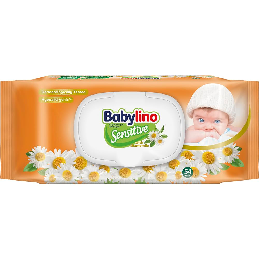 Gevoelige babydoekjes, 0% geur, 98% natuurlijke formule die de pH-balans van de huid herstelt, frisheidszegel, 54 doekjes