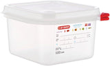03350 PP Voedselcontainer GN met deksel, 1,1 l, 65 mm (4 stuks) Voedselbewaardozen Naty Shop 1,7Ltr