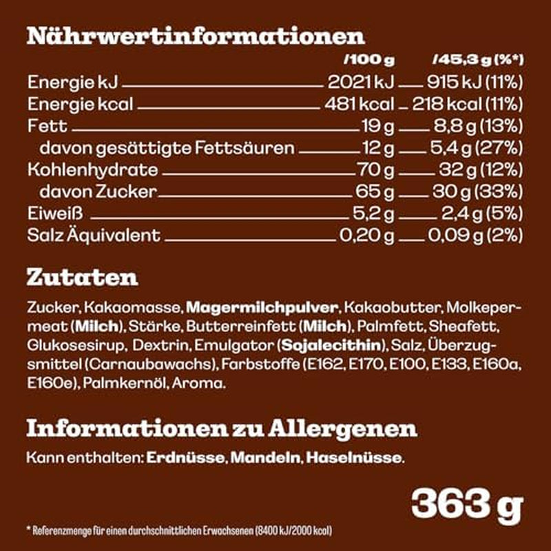 INHOUD: Zakje M&M'S chocolade van 363 gram, de beste kwaliteit dankzij de geselecteerde ingrediënten