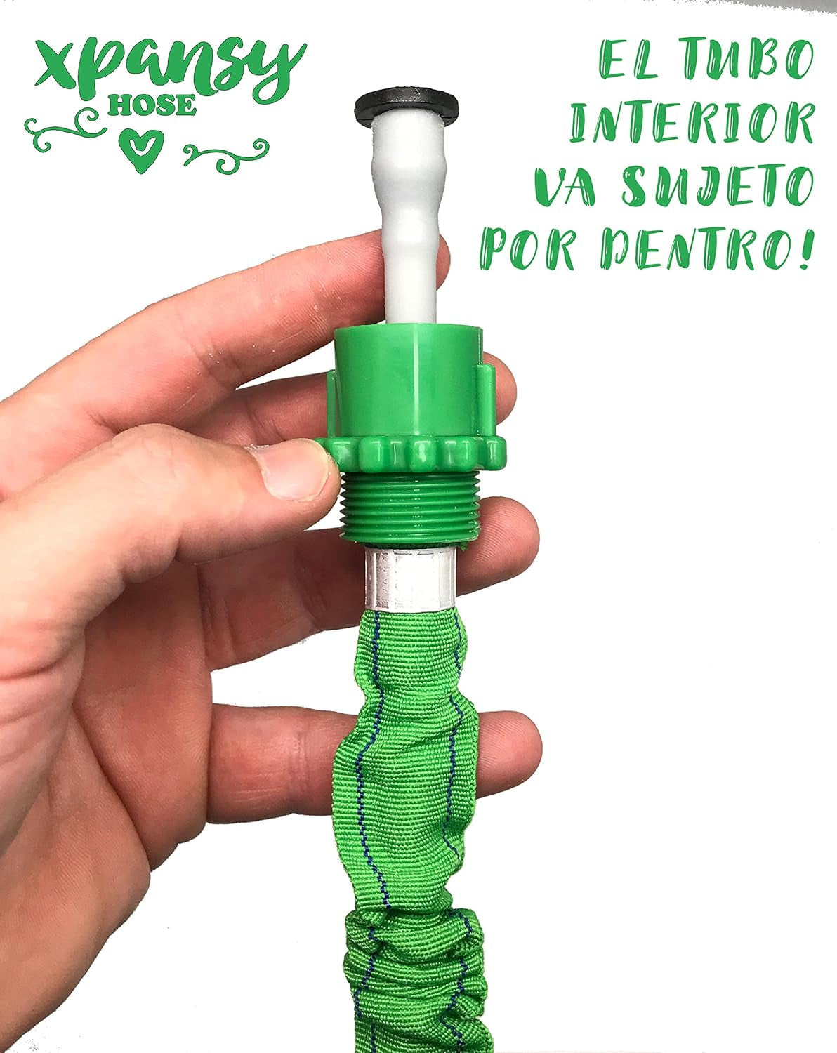 C2607A Slang Basic – Verlengbare slang met waterdruk, groen, 7,5 meter