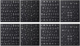 3D zilver metallic nagelstickers, nagelstickers voor vrouwen, ster, maan, zon, nagelfolie, zelfklevende stickers, vlindernagelstickers, nagelstickers, nageldesignaccessoires, 8 stuks