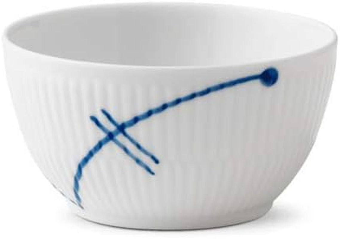 Mega-asbak van blauw-wit porselein, 10 cl, handgeschilderd, 1017342