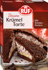 RUF Apfeltorte, Backmischung Für Eine Apfel-Torte Met Sahne-Creme en Zimt-Zucker, Apfel-Zimt-Torte, Vegan Naty Shop Maulwurfkuchen 425 G (1Er Pack)