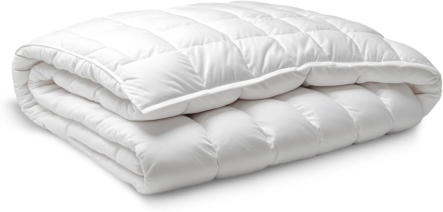 Vezeldekbed, 250 G, microvezel, zacht, zijdeachtig, voor bedden van 100, 105 en 110 cm, wit, 180 X 220 cm Naty Shop dekbedden en dekbedden 180 X 220 Cm