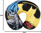 DC Comics Zacht Batman Autoreis-nekkussen Kindveiligheid Comfort Superheld Bat Man, Cuscino Da Viaggio Auto, Lichtblauw, One Size Reiskussens Naty Shop